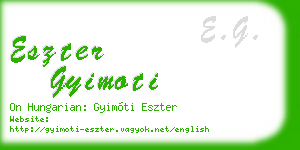 eszter gyimoti business card